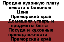 Продаю кухонную плиту ,вместе с балоном › Цена ­ 5 000 - Приморский край Домашняя утварь и предметы быта » Посуда и кухонные принадлежности   . Приморский край